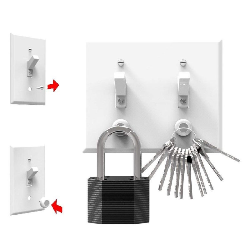 key smart KeyCatch Magnetic Key Holder, Screw-In, White (Pack of 3) - Image 2